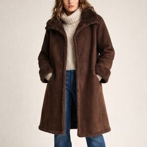 Vintage Jones New York Faux Suede Penny Lane Coat